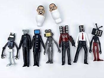 Amazon.co.jp: スキビディートイレ フィギュア 9体 売り スキビ